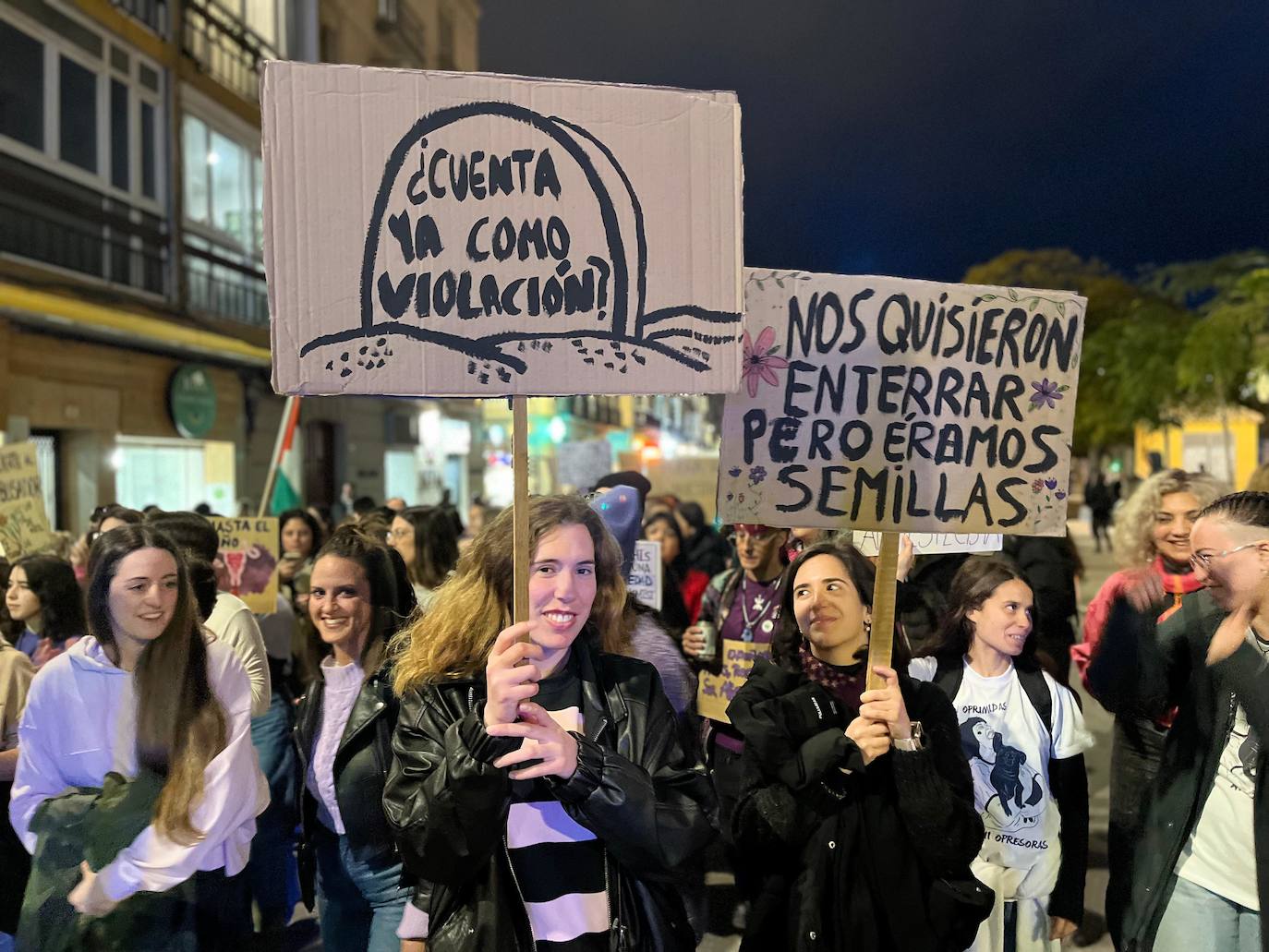 Las pancartas del 8M en Málaga