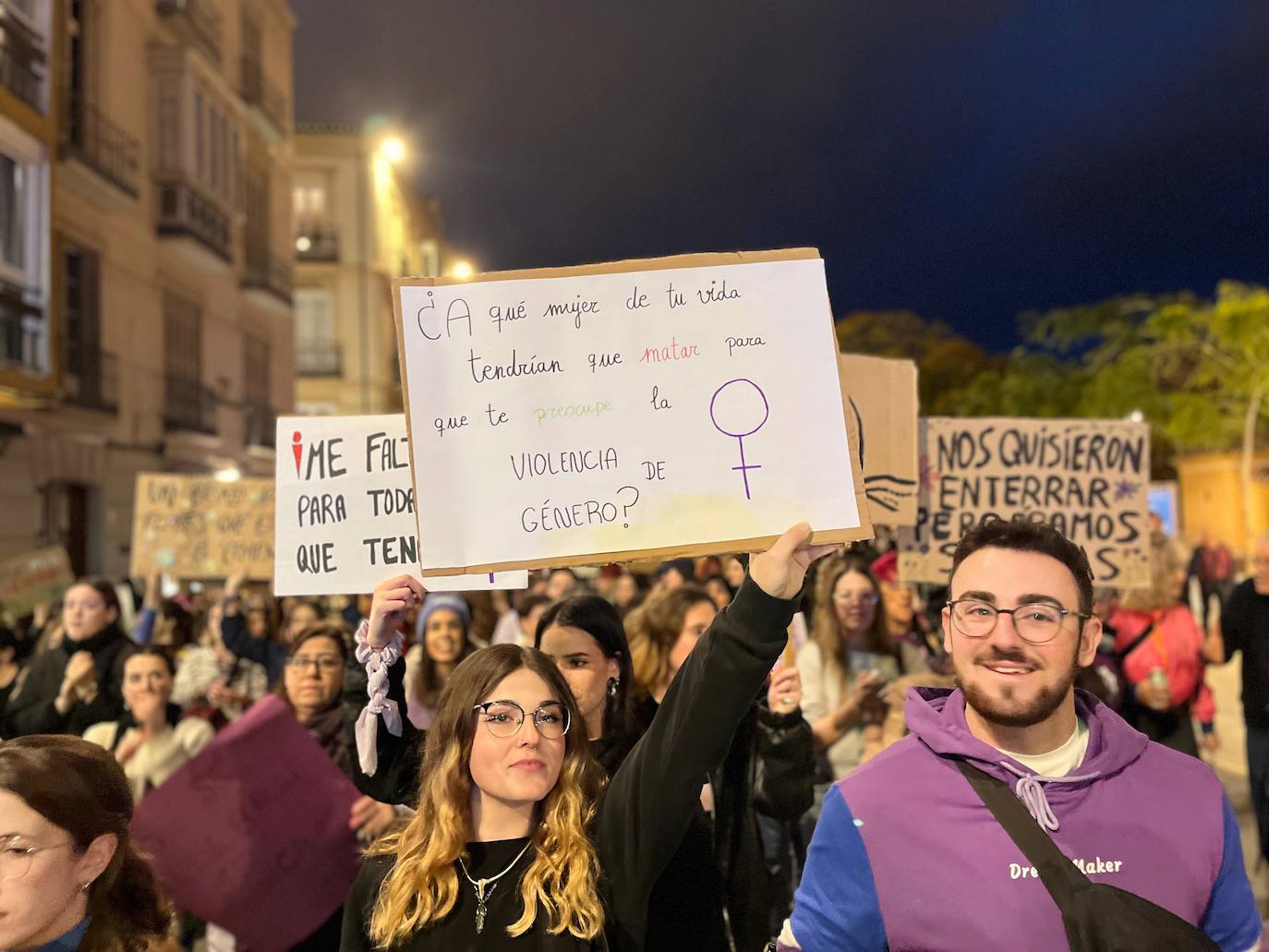 Las pancartas del 8M en Málaga