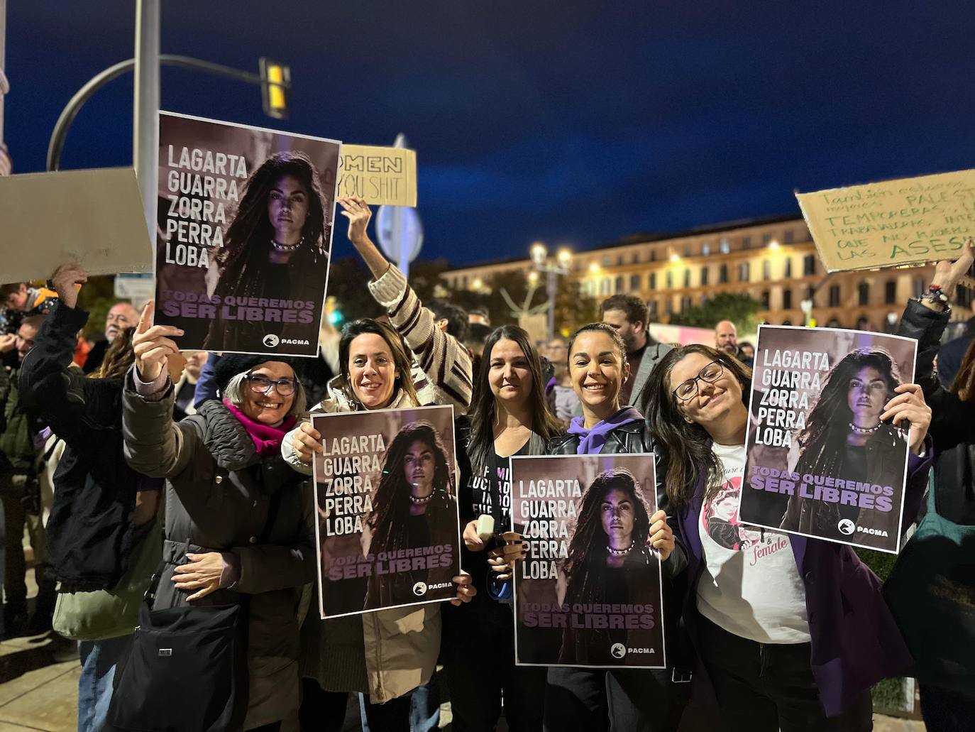 Las pancartas del 8M en Málaga