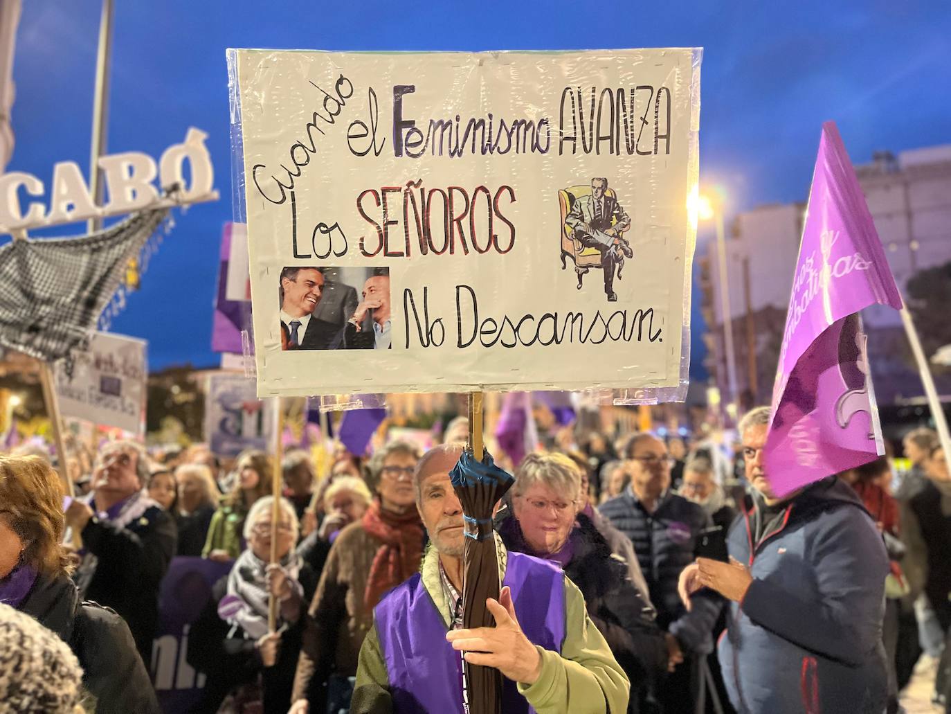 Las pancartas del 8M en Málaga