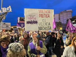 Las pancartas, un símbolo cada año de la marcha del 8M