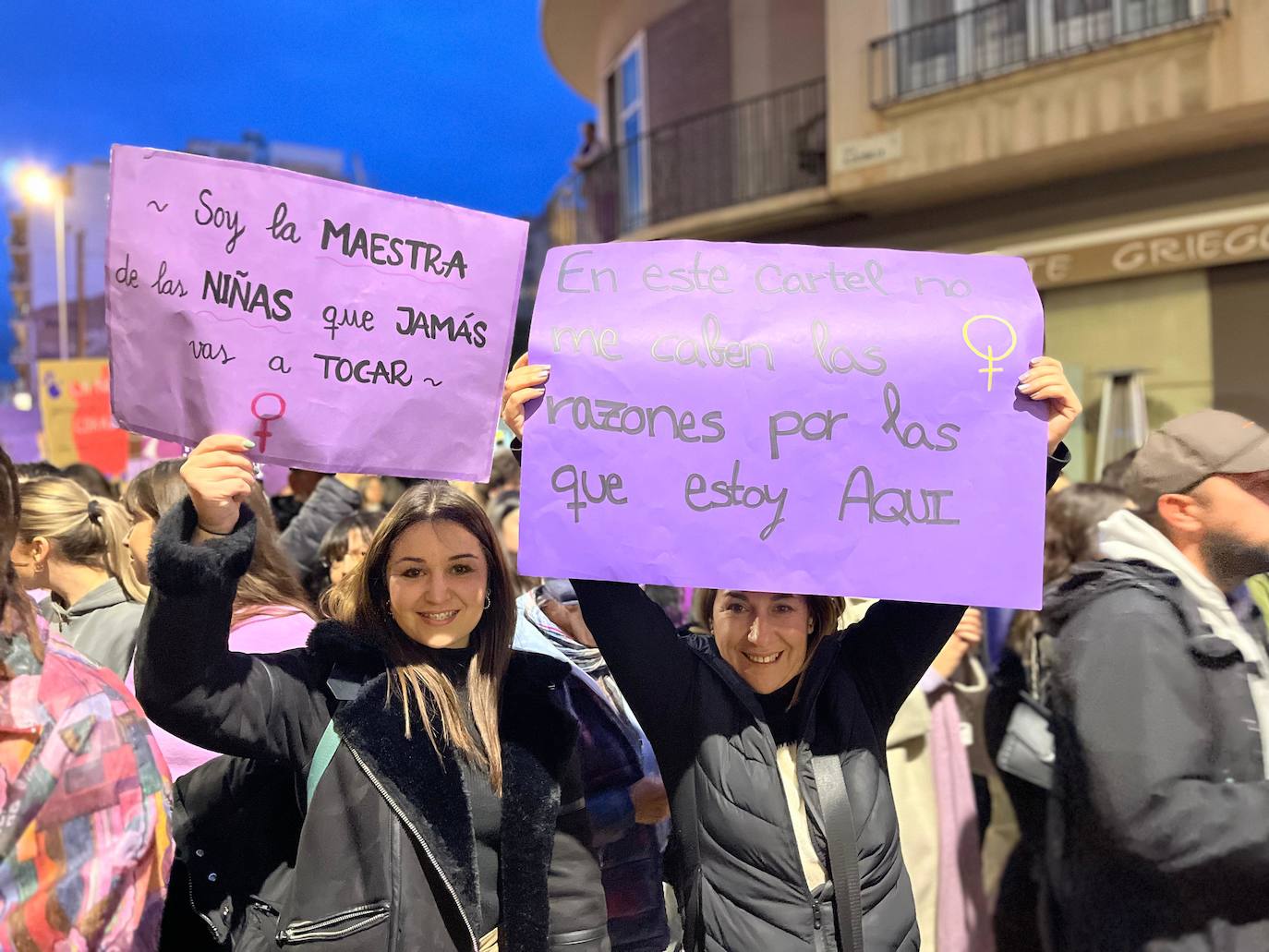 Las pancartas del 8M en Málaga