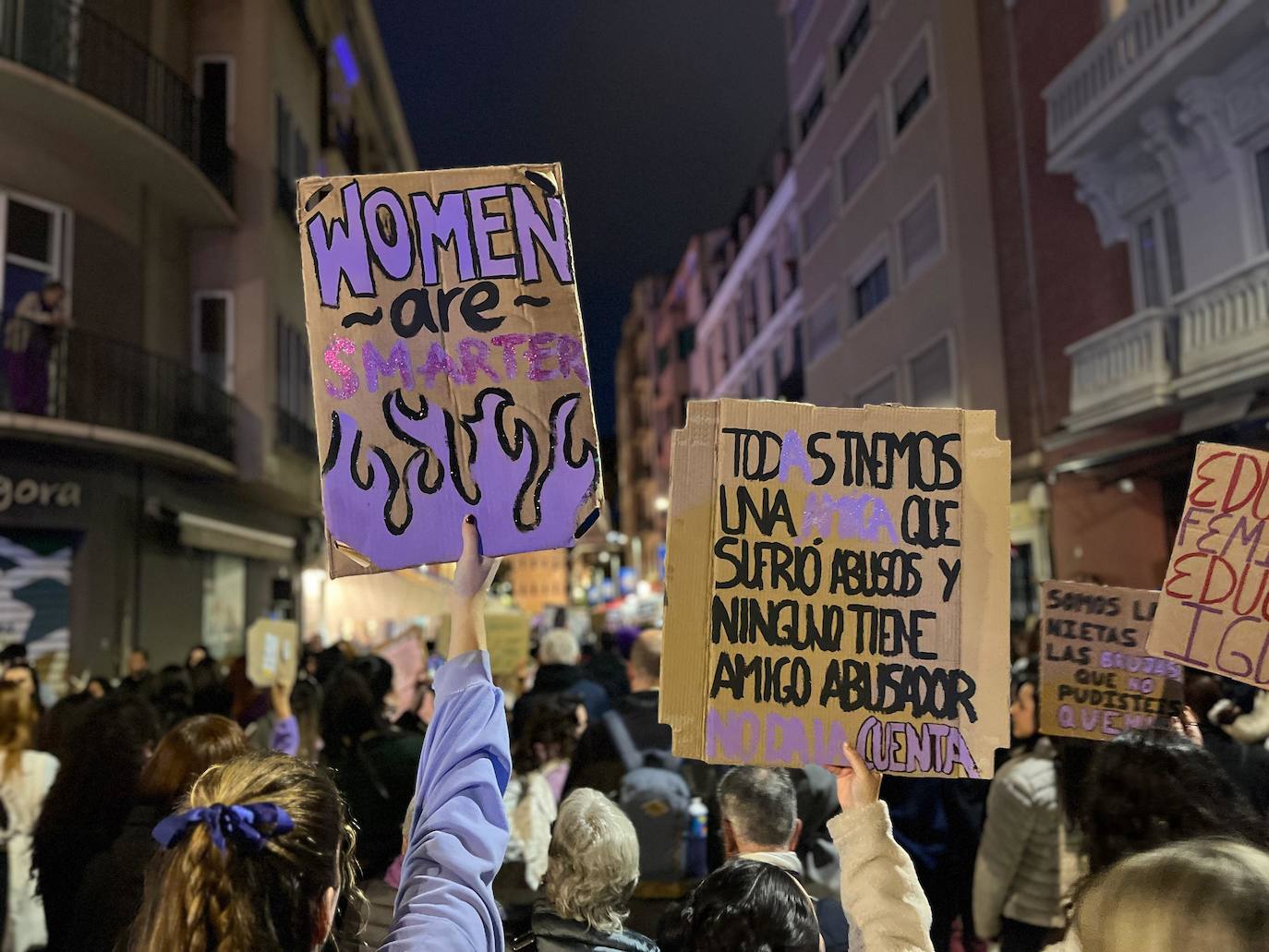 Las pancartas del 8M en Málaga