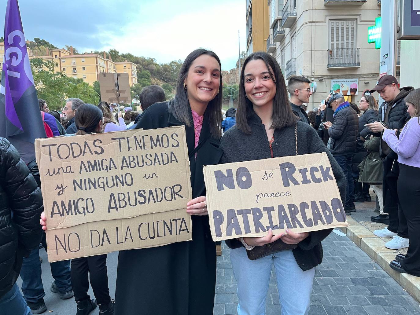 Las pancartas del 8M en Málaga