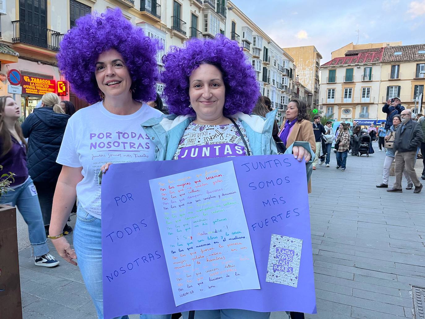 Las pancartas del 8M en Málaga