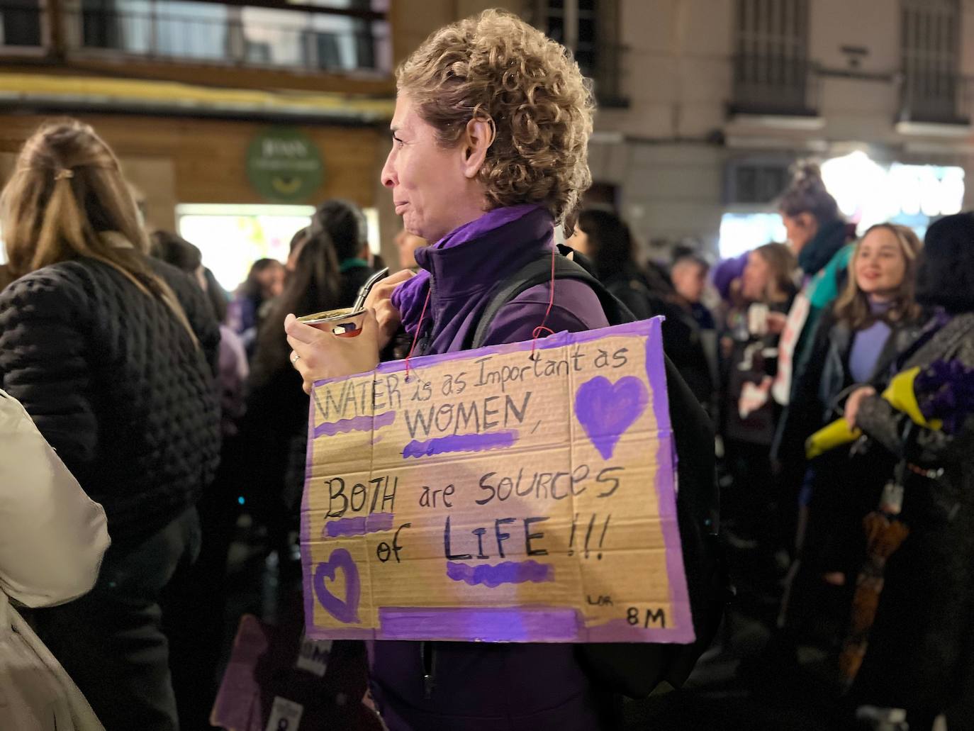 Las pancartas del 8M en Málaga