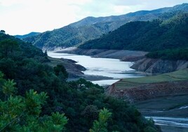 El pantano de la Concepción ha crecido más de 2,5 hm3 de agua por las lluvias.