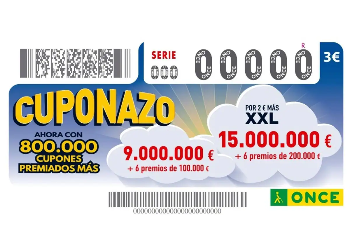 Resultado del sorteo del Cuponazo de la ONCE del viernes, 15 de marzo