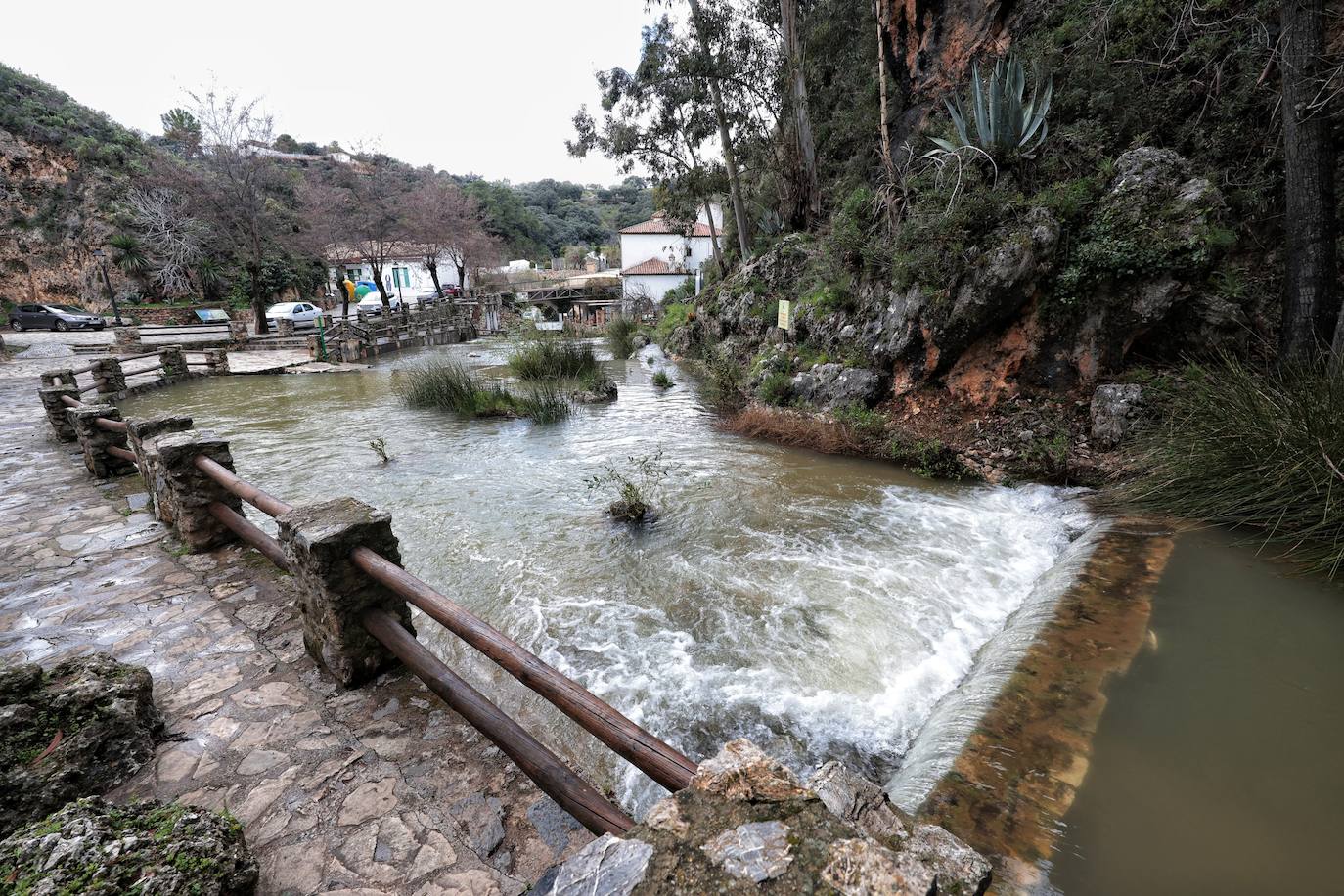 Nacimiento del río Genal, en Igualeja, este domingo