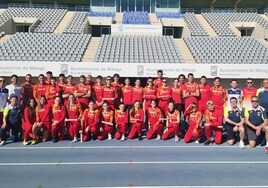 La selección española de atletismo prepara en Málaga el Mundial de relevos