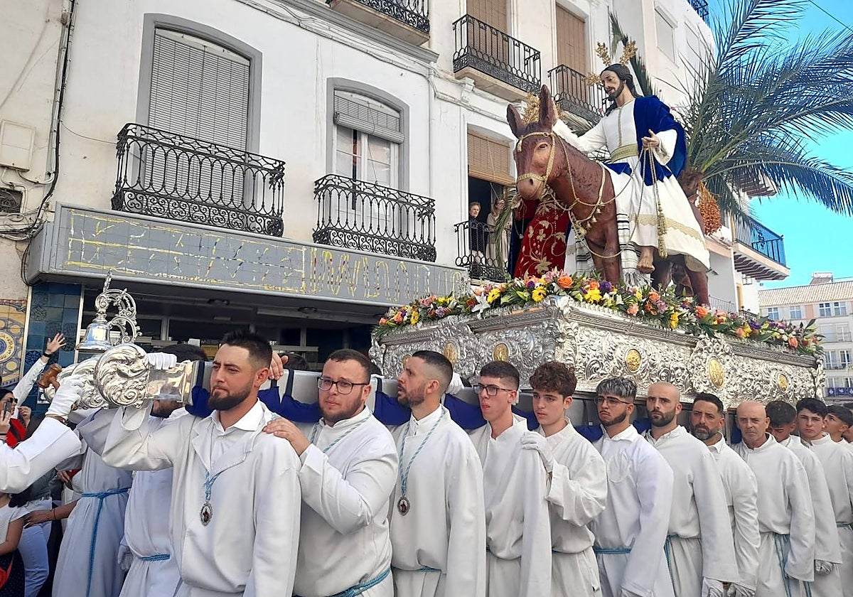 Imagen de archivo de la Cofradía de la Pollinica de Álora el Domingo de Ramos.