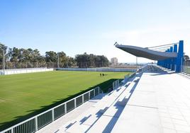 Imagen del campo principal de La Academia del Málaga en el día de su inauguración.