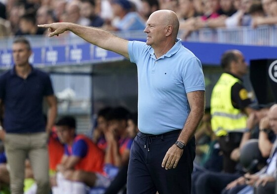 Pepe Mel, en su etapa en el banquillo de La Rosaleda