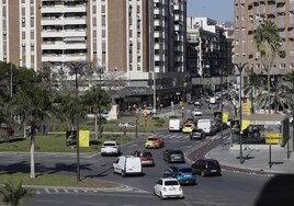 Tráfico en el entorno de la Avenida de Andalucía, una de las que cuenta con radar.