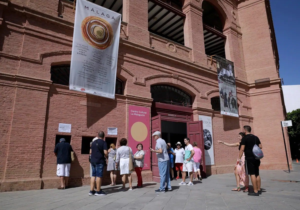 Imagen de archivo de las taquillas del coso de La Malagueta.