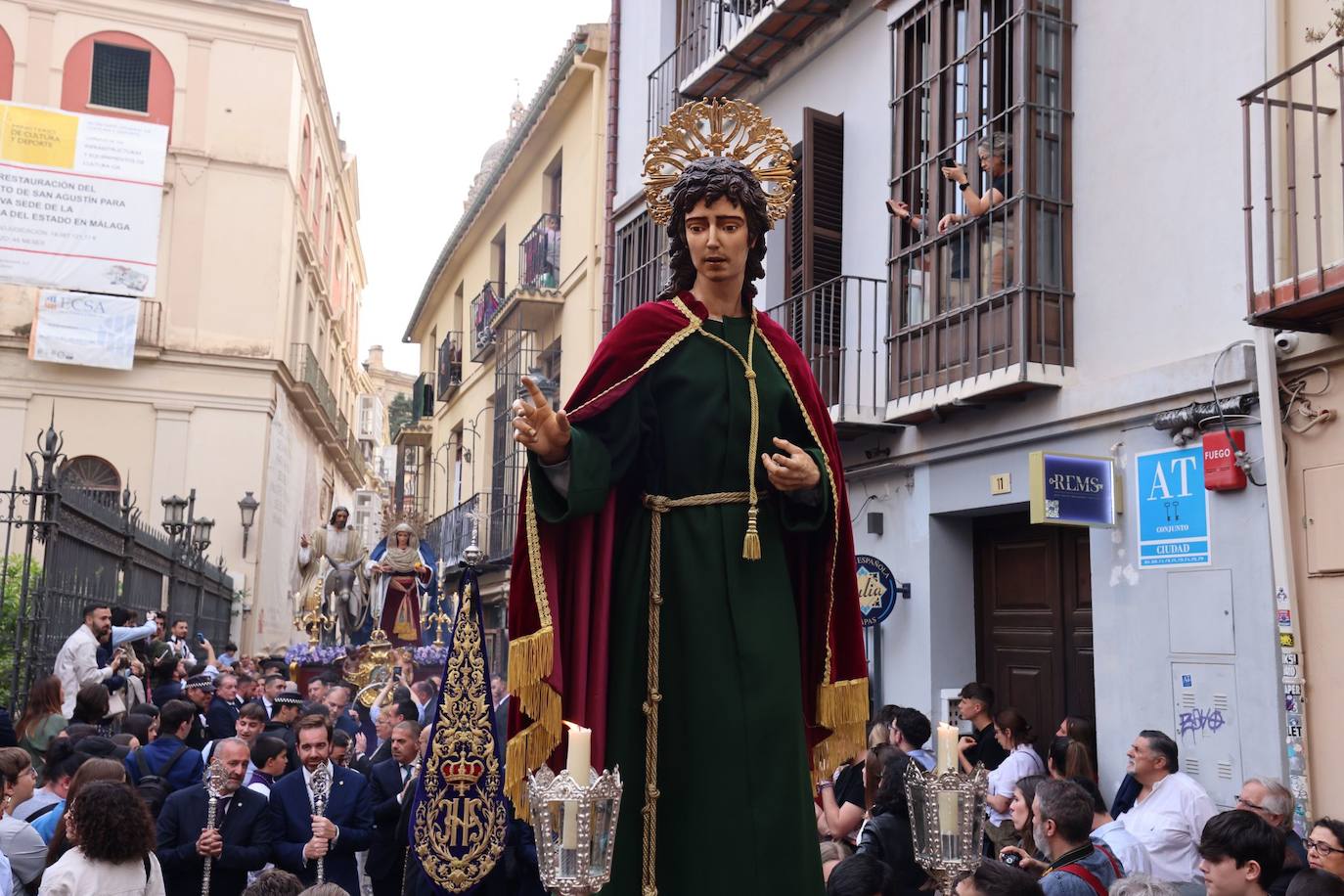 Traslado de Nuestro Padre Jesús a su Entrada en Jerusalén, María Santísima del Amparo y San Juan Evangelista (Pollinica).