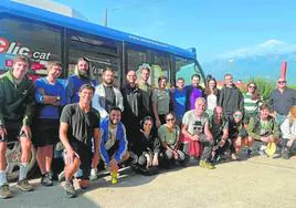 Integrantes del equipo de Nemi, una empresa tecnológica creada en 2020 por el catalán Martí Jofre para mejorar el transporte colectivo.