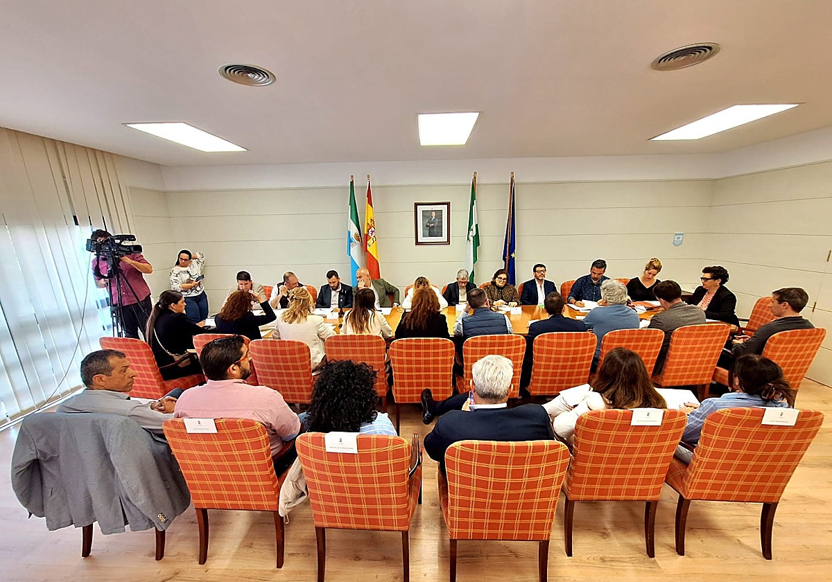 Celebración del pleno extraordinario celebrado en Torremolinos.