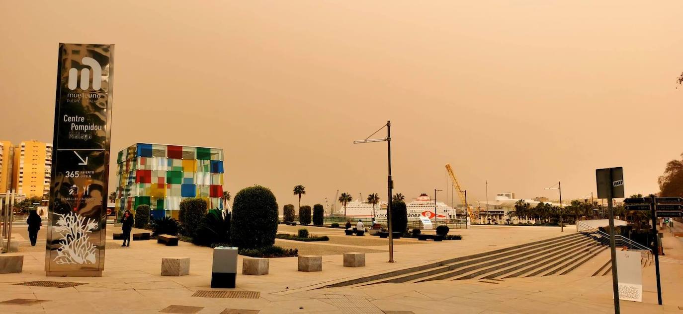Dos años de la histórica calima y lluvia de barro que pintó Málaga de naranja