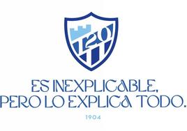 Nuevo logo y eslogan de la campaña del Málaga para celebrar el 120 aniversario del primer partido de fútbol en la ciudad.