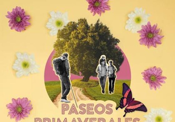 Cartel de la iniciativa, bautizada como «Paseos Primaverales».