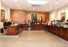 Imagen de la sesión plenaria celebrada el Lunes Santo en Torrox.