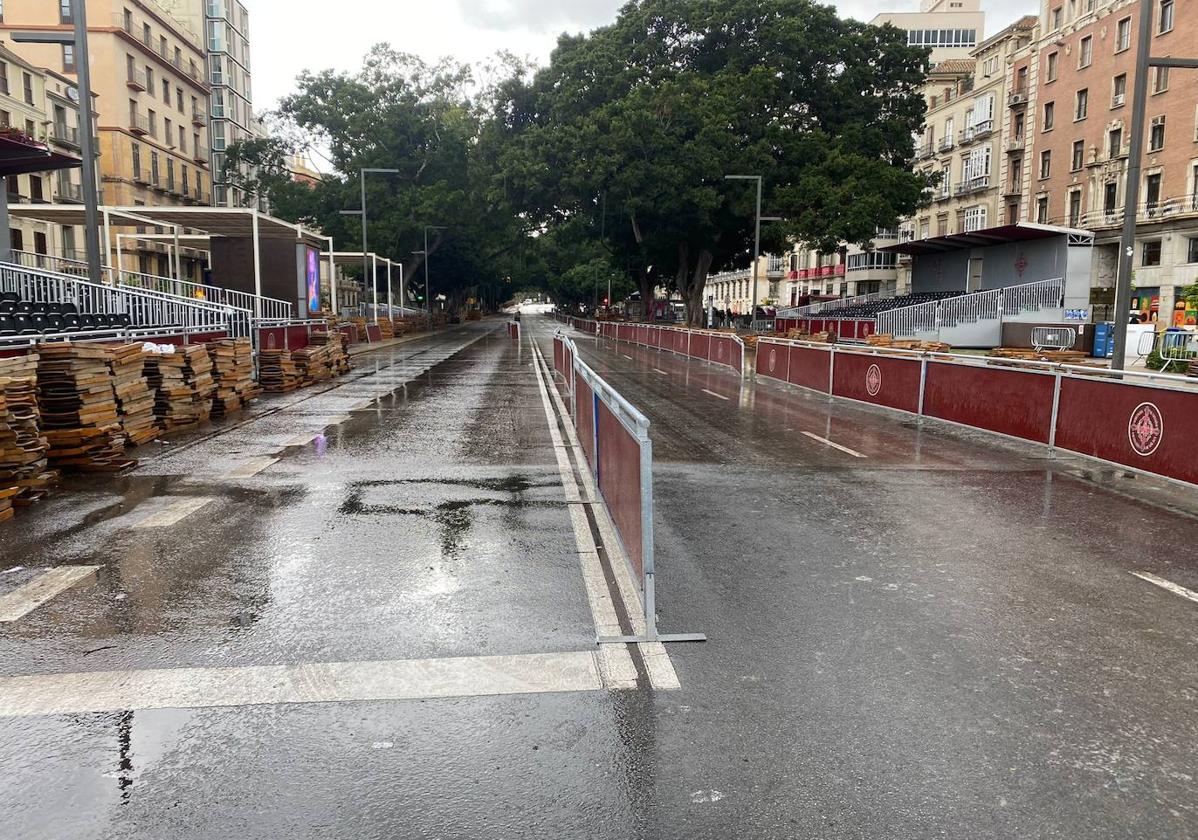 Málaga, con más tiempo desapacible y aviso amarillo este Viernes Santo