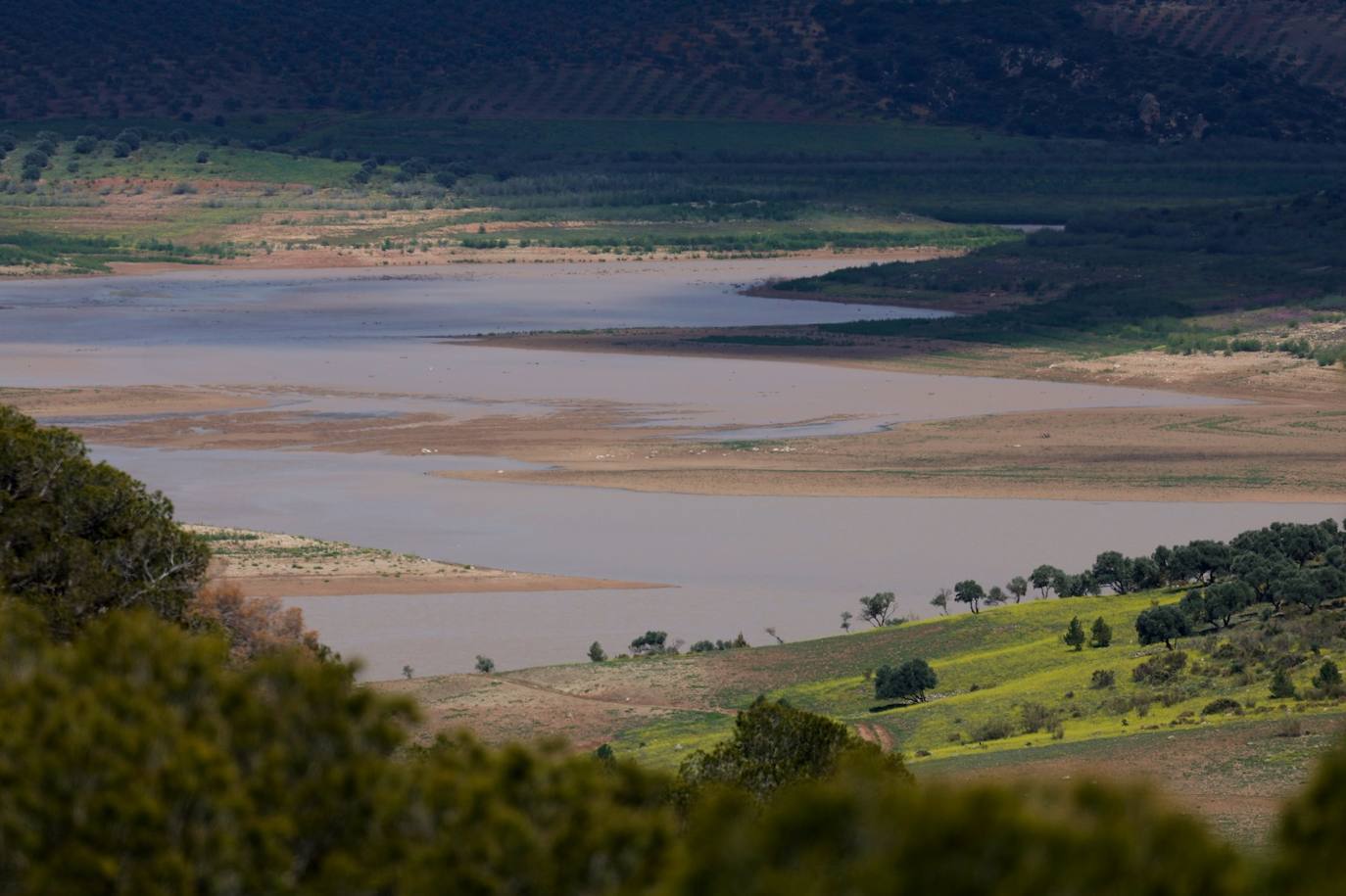 Vista panorámica tomada este lunes en el Guadalhorce.