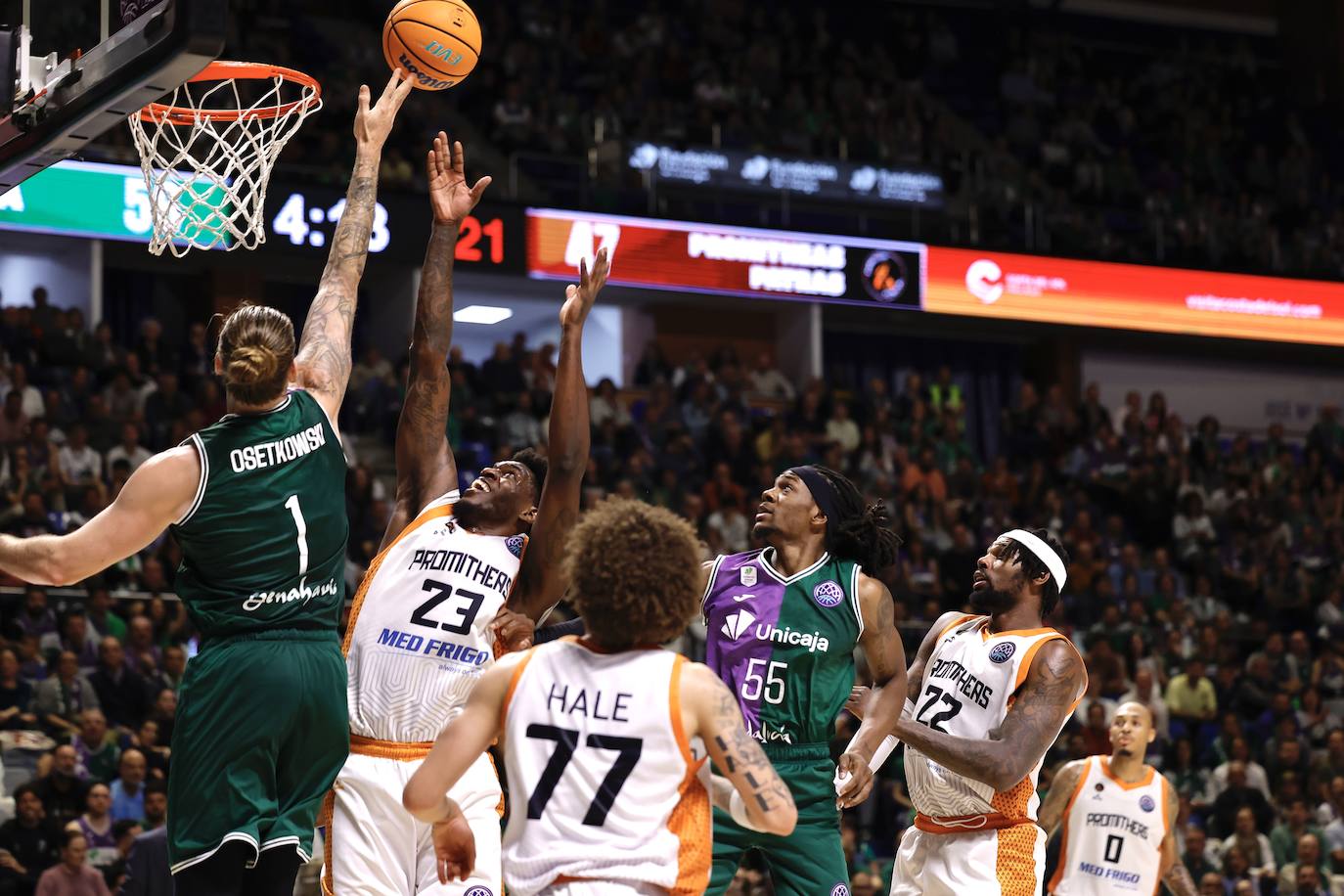 El Unicaja-Promitheas Patras de cuartos de final, en imágenes