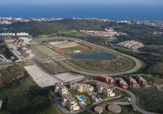 Vista de los terrenos del Hipódromo de Mijas.