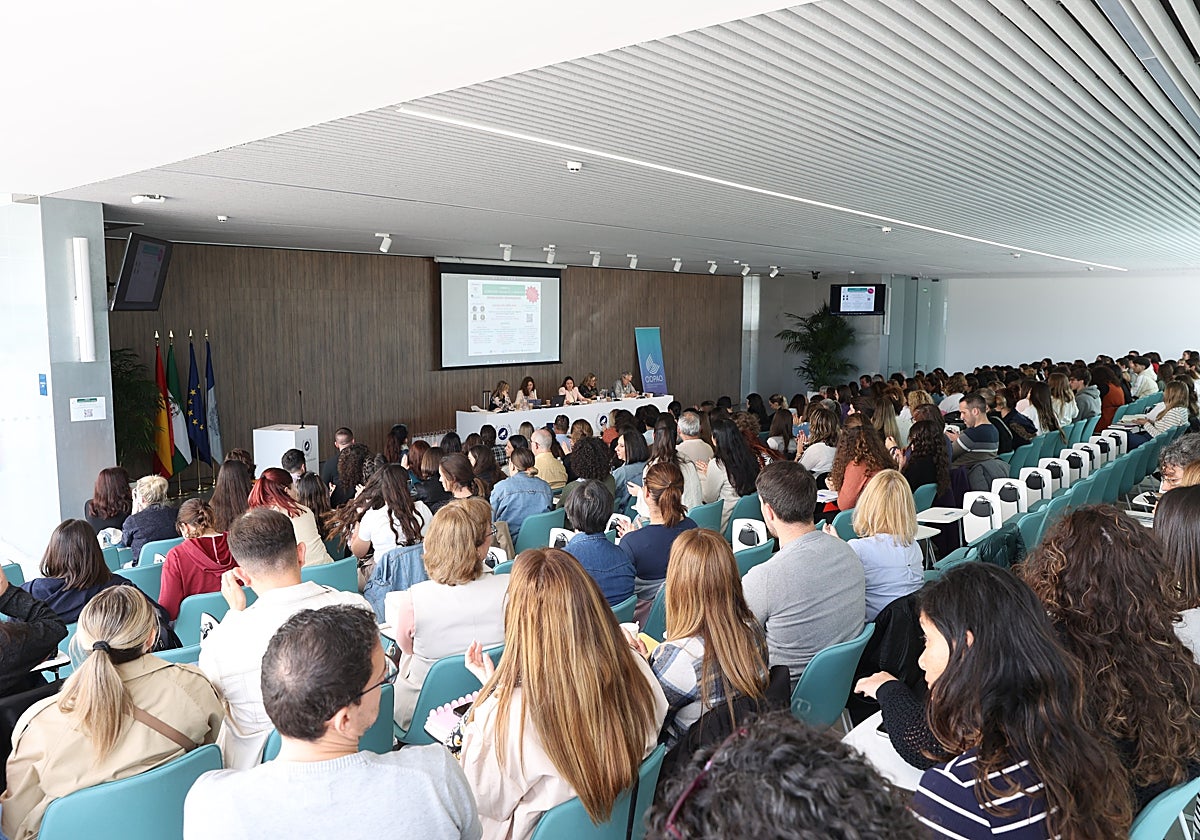 Unas 300 personas estuvieron presentes en el salón de actos de la Facultad de Psicología y Pedagogía.