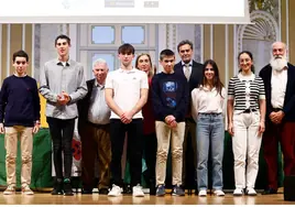 Los estudiantes de 4.º de ESO que representarán a Málaga en la fase regional de la Olimpiada Matemática juvenil.