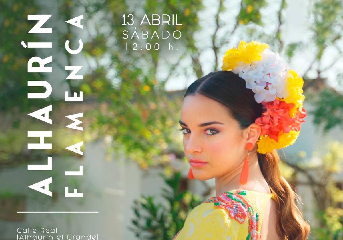 Cartel anunciador de la segunda edición de Alhaurín Flamenca.