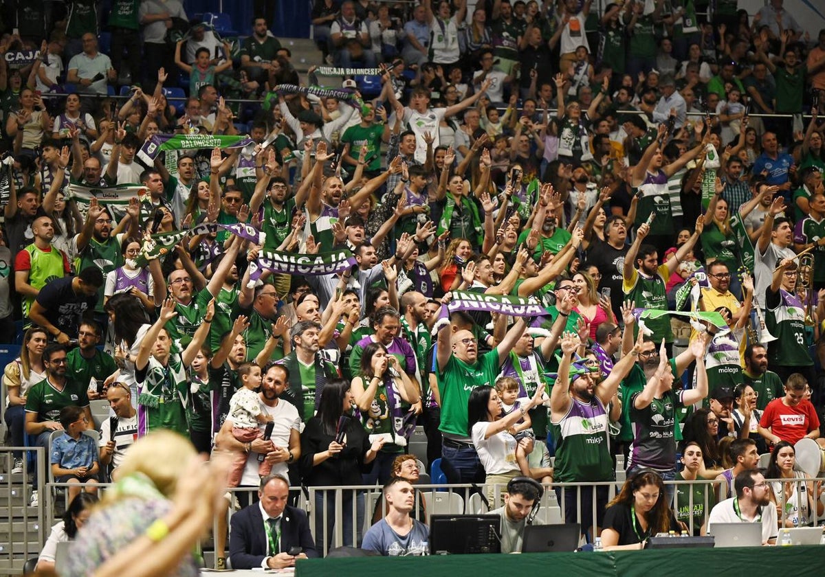 Aficionados del Unicaja en la Final Four de Málaga.