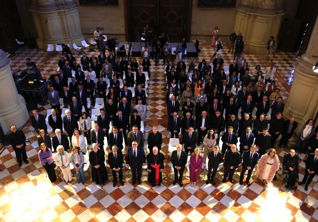 Participantes en el acto celebrado en el trascoro de la Catedral.