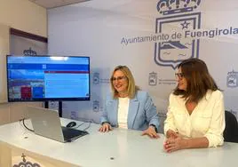 La alcaldesa de Fuengirola, Ana Mula, y la concejala de Innovación, Isabel González.