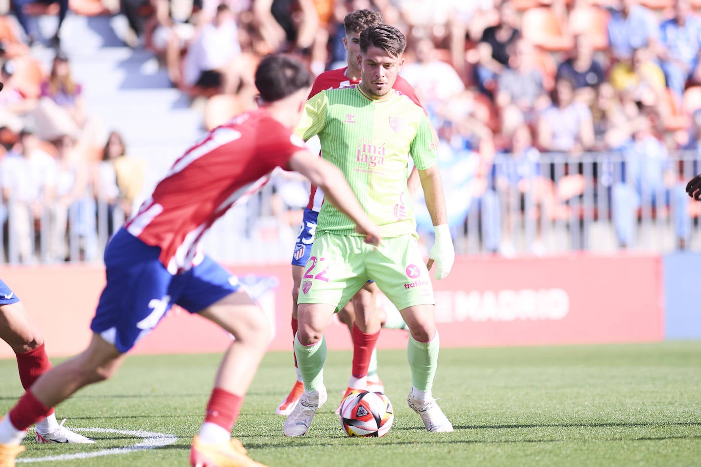 El Atlético de Madrid B- Málaga, en imágenes