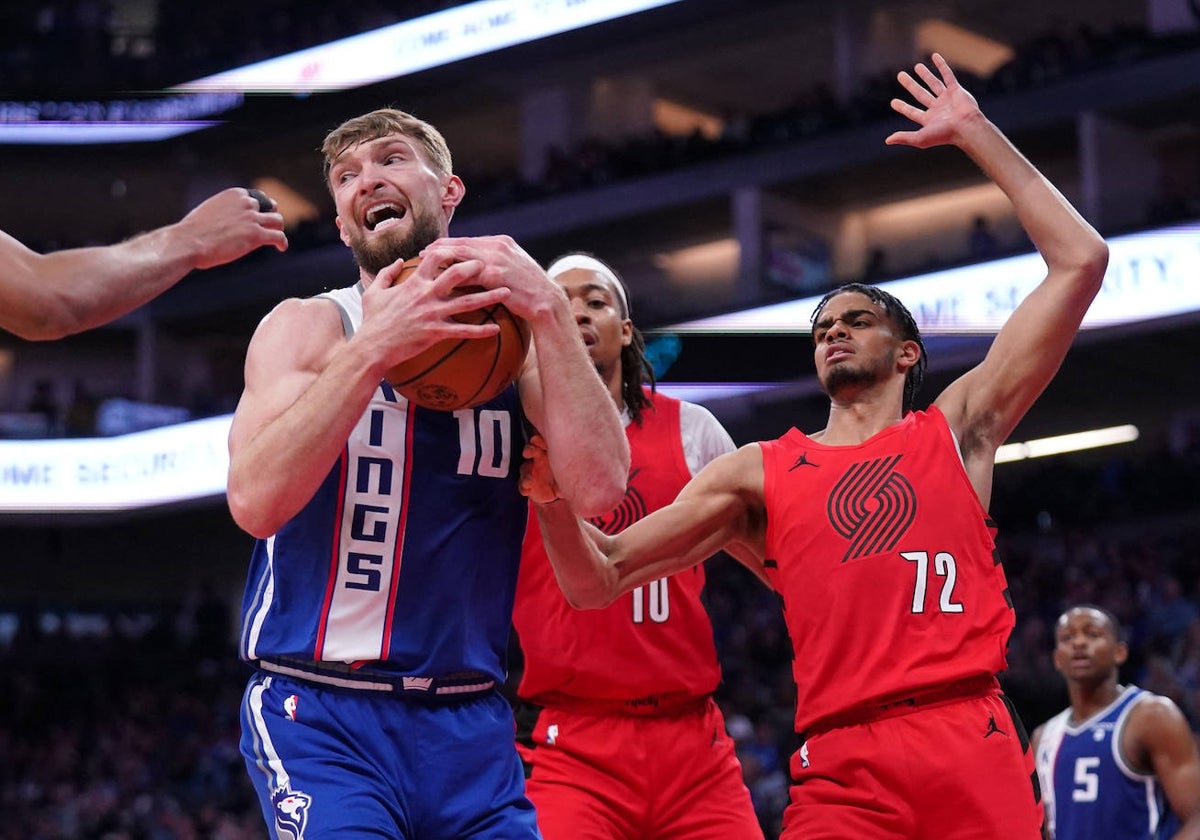 Domantas Sabonis, en un partido reciente con los Sacramento Kings.