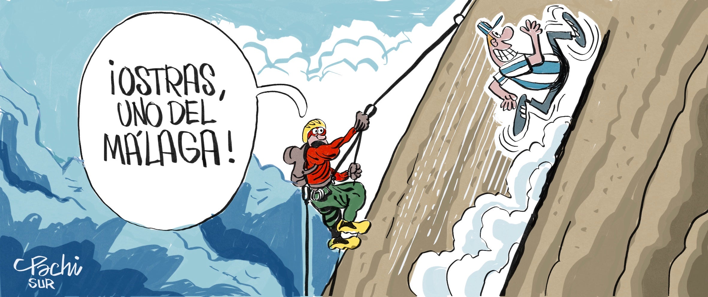 Las viñetas de Pachi sobre la actualidad del Málaga, Unicaja y el deporte