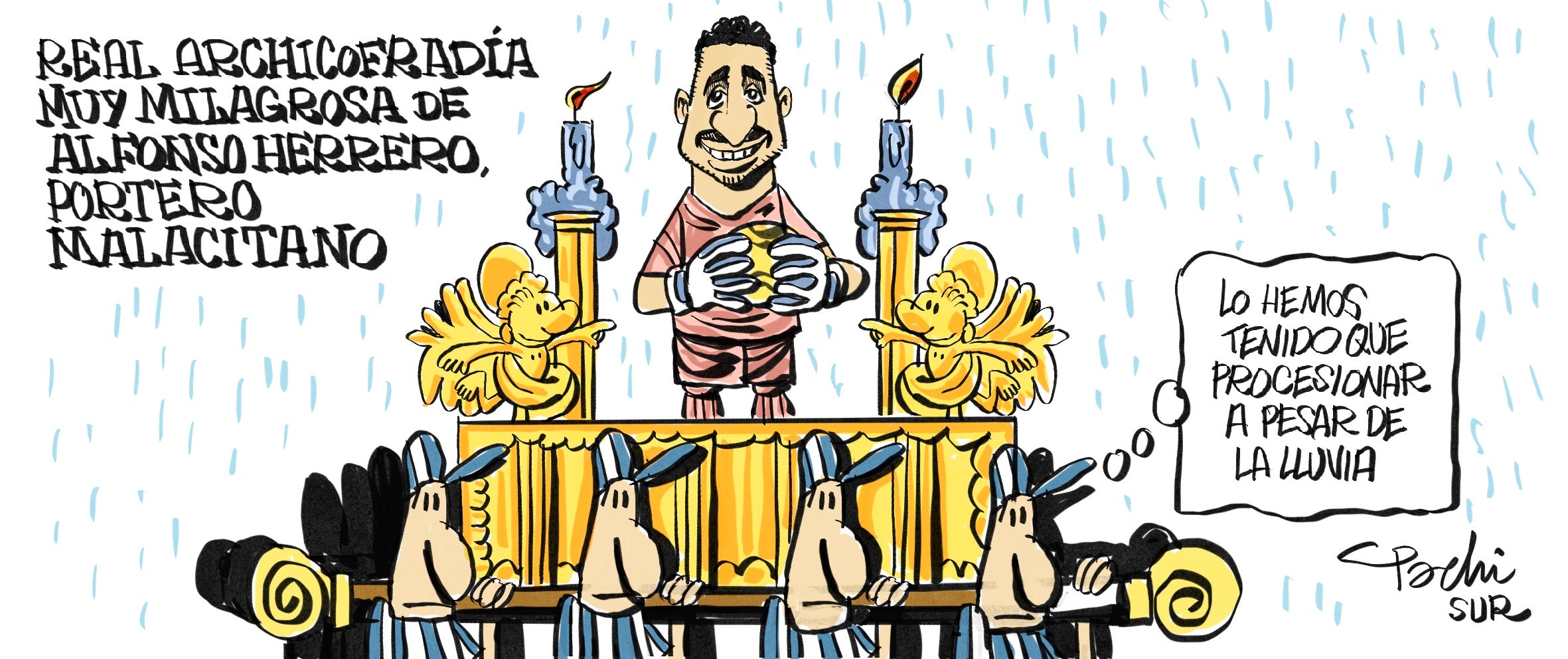 Las viñetas de Pachi sobre la actualidad del Málaga, Unicaja y el deporte