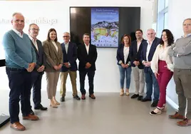 Acto de presentación de la iniciativa gastronómica en la sede de la Diputación.