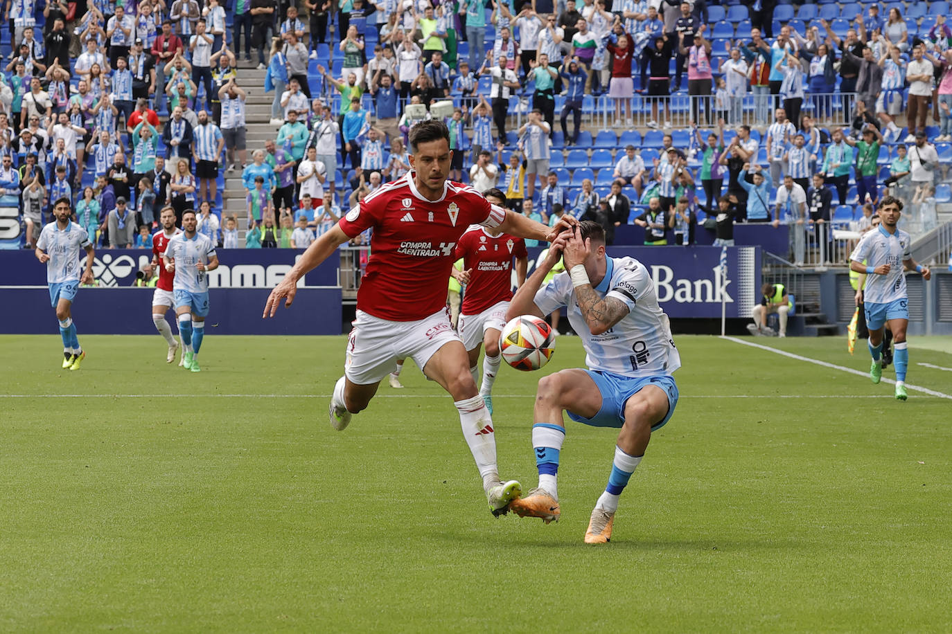 Las mejores fotos del Málaga-Murcia en La Rosaleda