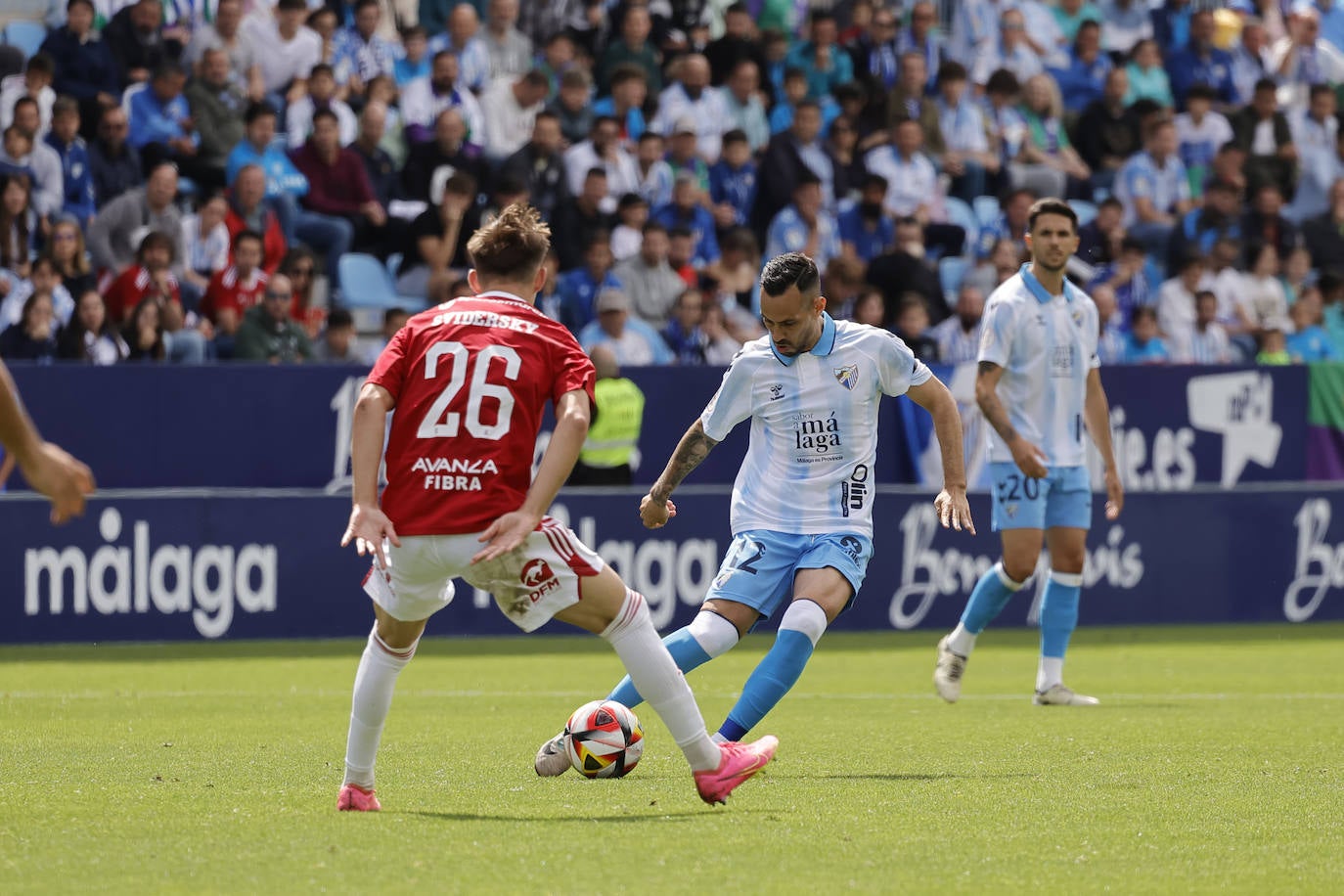 Las mejores fotos del Málaga-Murcia en La Rosaleda