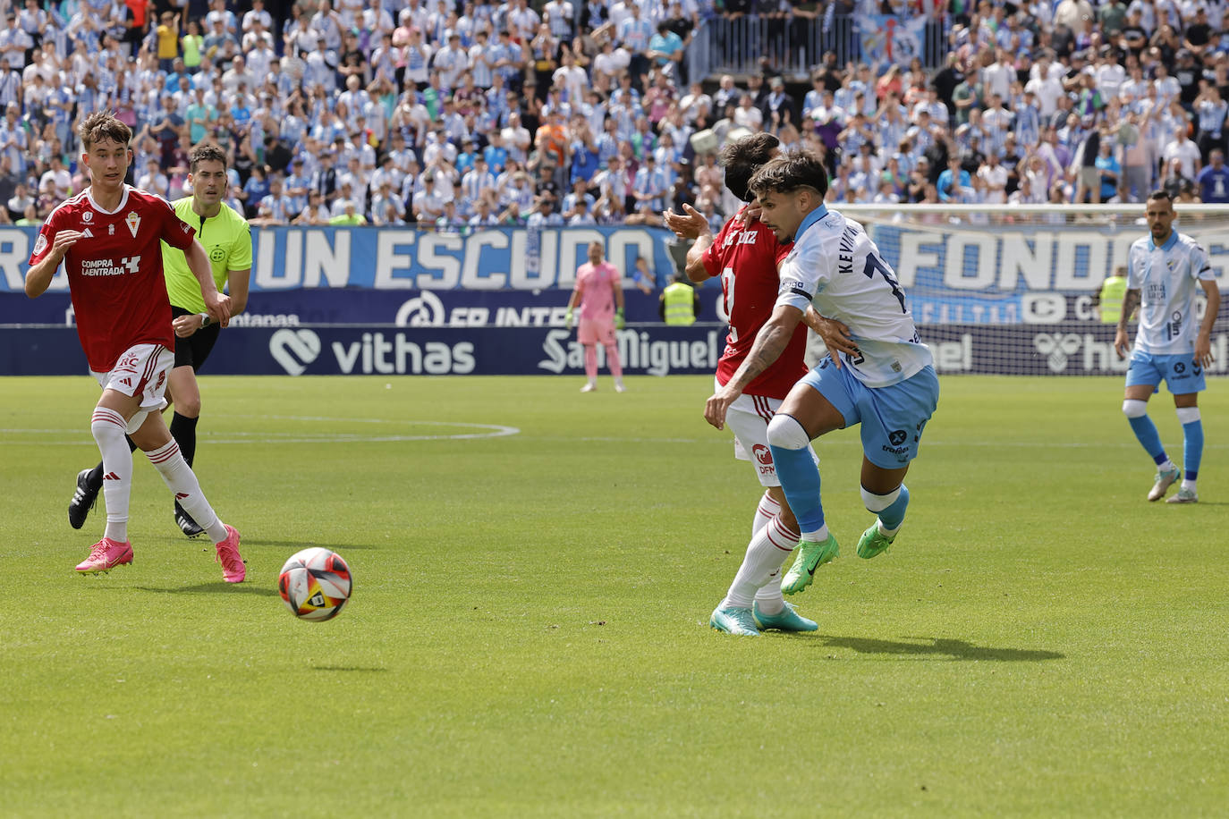 Las mejores fotos del Málaga-Murcia en La Rosaleda