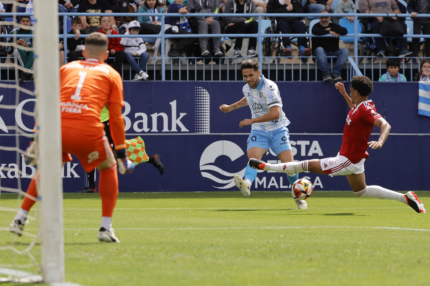 Las mejores fotos del Málaga-Murcia en La Rosaleda