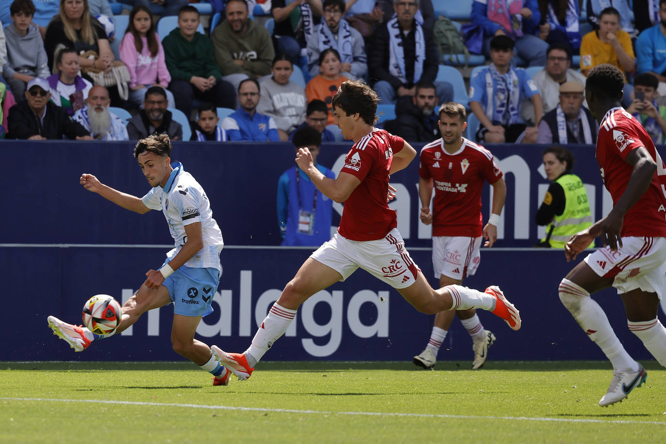 Las mejores fotos del Málaga-Murcia en La Rosaleda