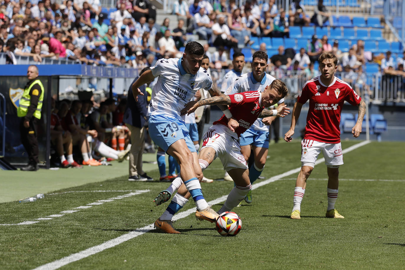 Las mejores fotos del Málaga-Murcia en La Rosaleda