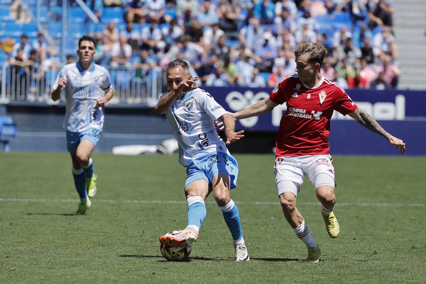 Las mejores fotos del Málaga-Murcia en La Rosaleda