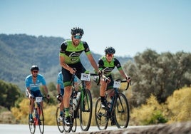 Imagen de archivo de participantes de la anterior edición de Cicloturista Coín-Caminito del Rey.