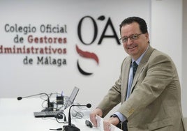 Daniel Quijada lleva seis años al frente del Colegio Oficial de Gestores Administrativos de Málaga.